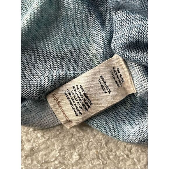 Soft Surroundings Lightweight Floral Blouse With Chest Slit Women’s Size Petite - Picture 3 of 5